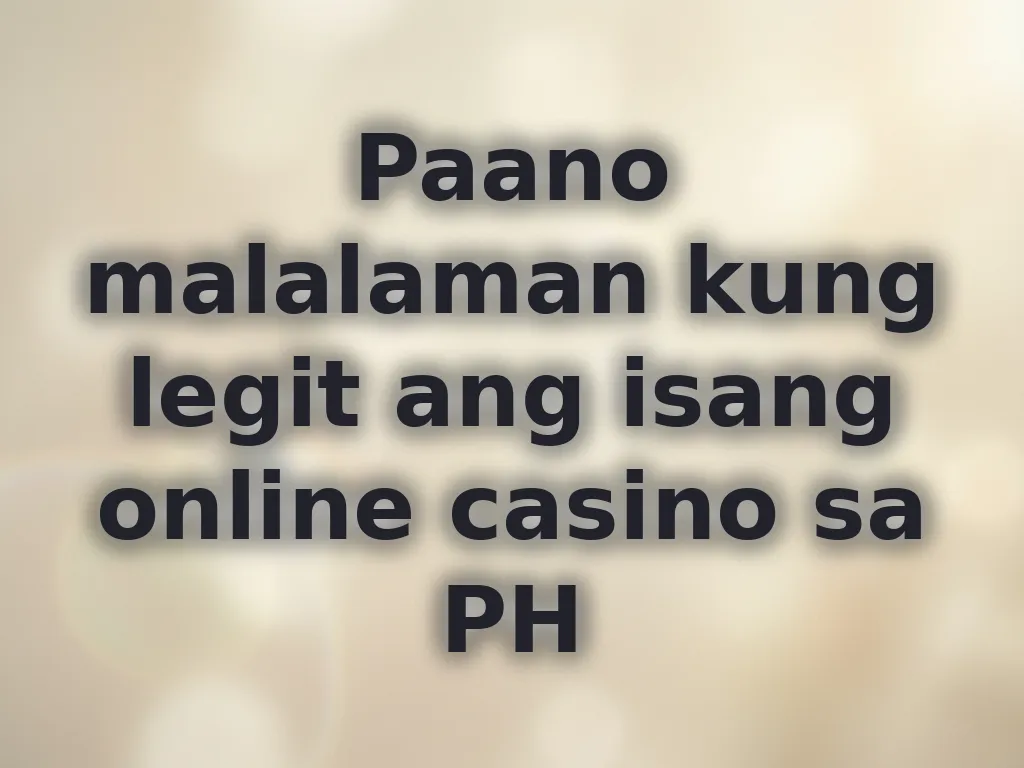 Legit Casino Guide